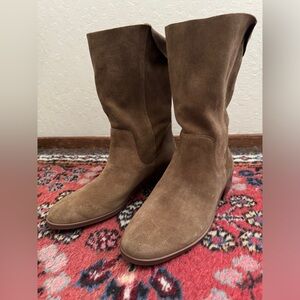 Sole Society Calanth Tan Leather Boots - 9 (women's)